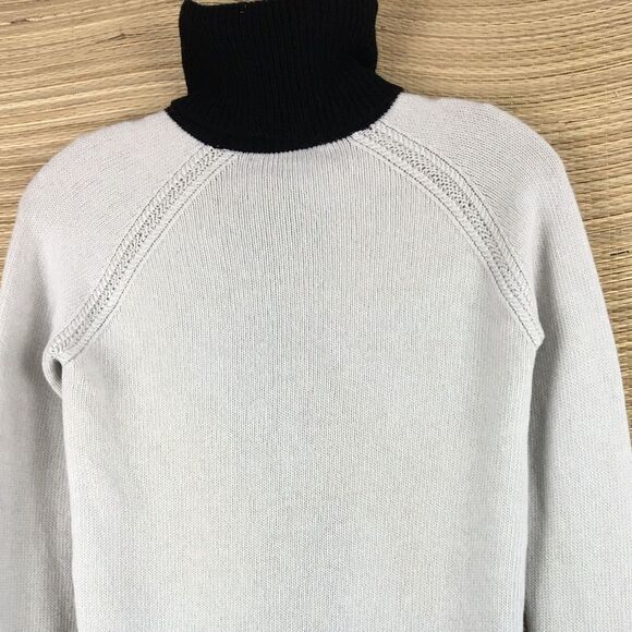 Theory Wool Colorblock Angine S Loryelle Turtleneck Sweater - Size XS - Picture 8 of 12